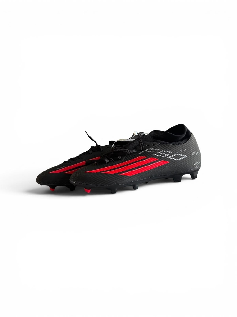 Adidas F50 League Mid FG/MG Soccer Cleats Black Red Men's US 8.5 New Without Box